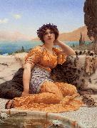 With Violets Wreathed and Robe of Saffron Hue John William Godward